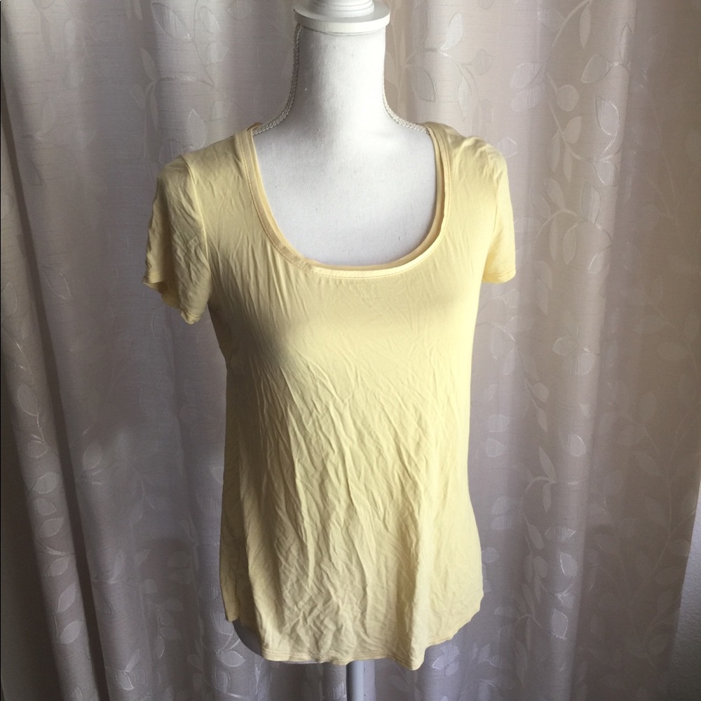 WHBM yellow blouse